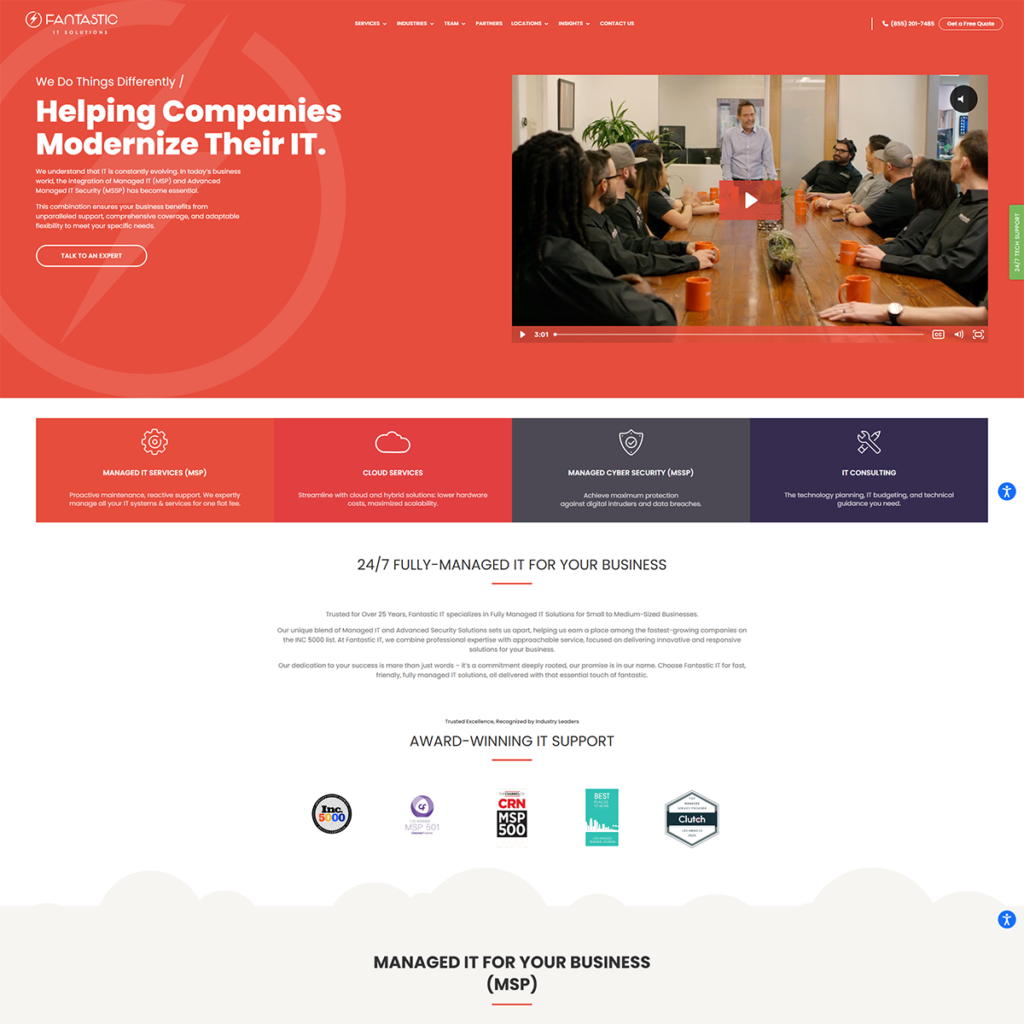 5 Great MSP Websites To Draw Inspiration From TNHS