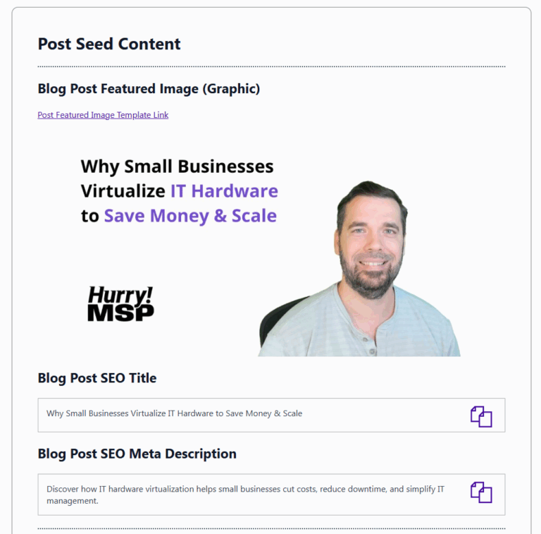 screen with one click copy paste icons using jquery and html templates