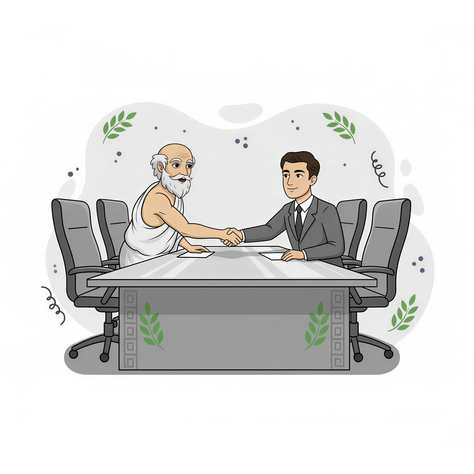 lead generation agency and client striking up a partnership and shaking hands on the deal