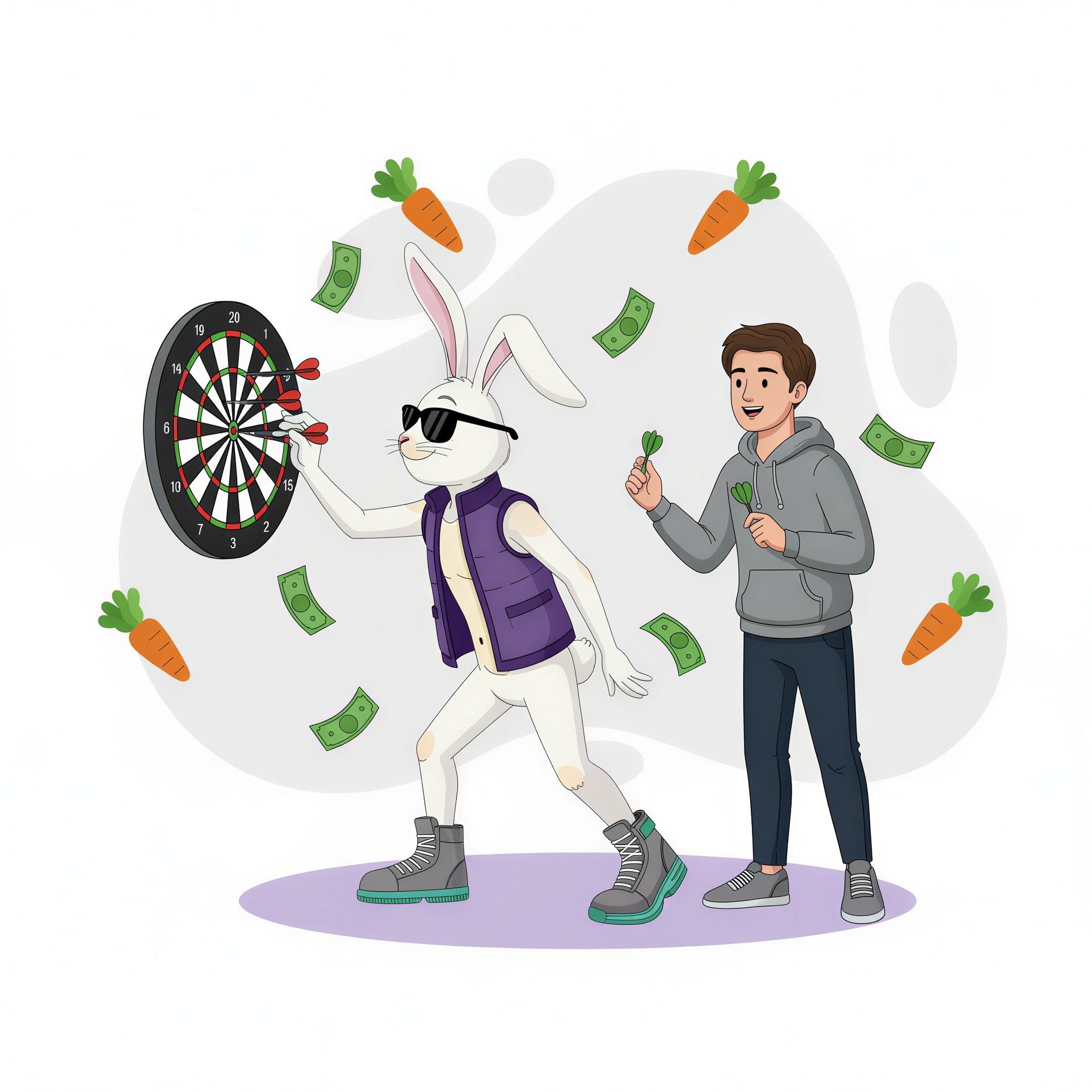 throwing darts at a dartboard, illustrating precise targeting with linkedin ads