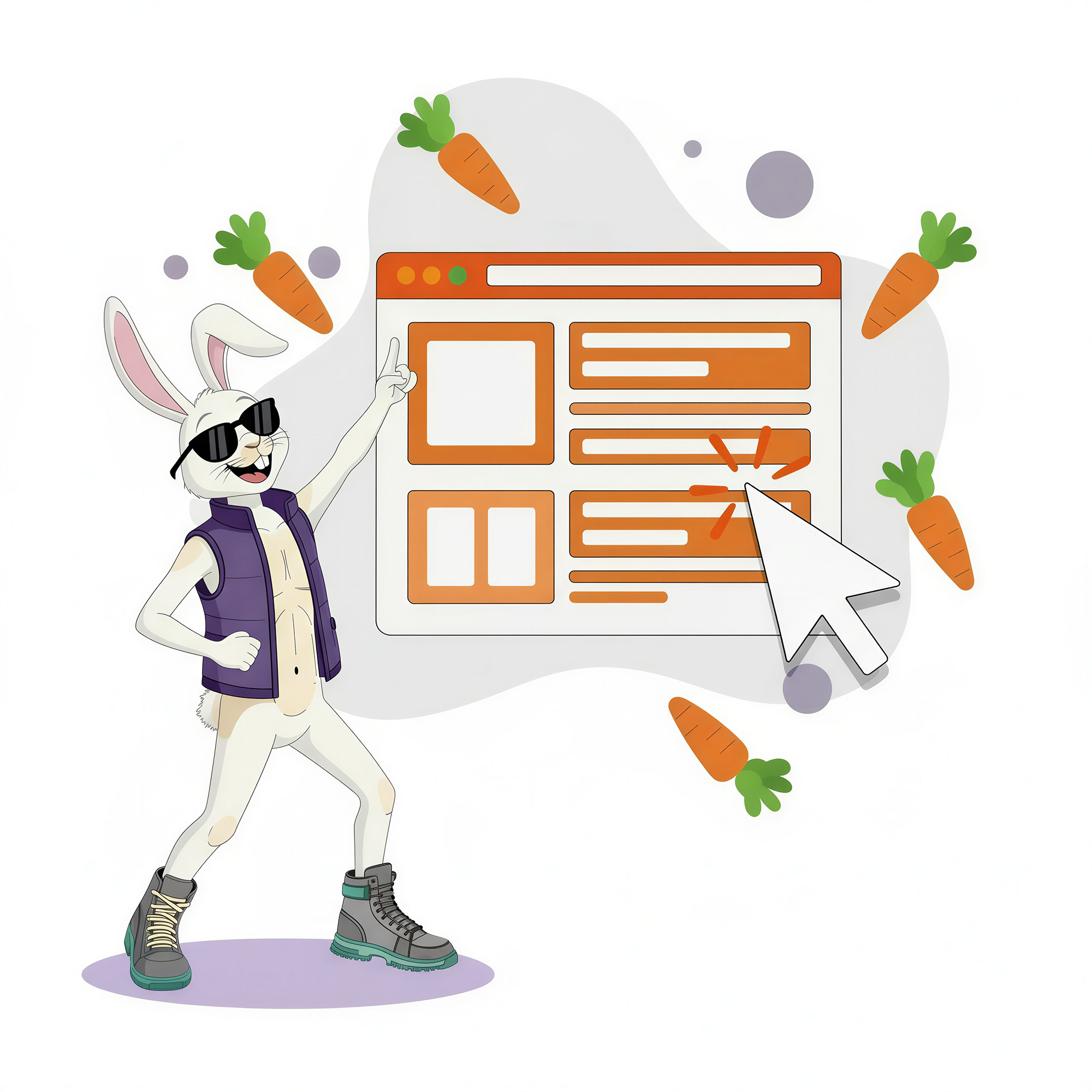 brand character next to a reddit ad being shown in the feed. The ad is being clicked.