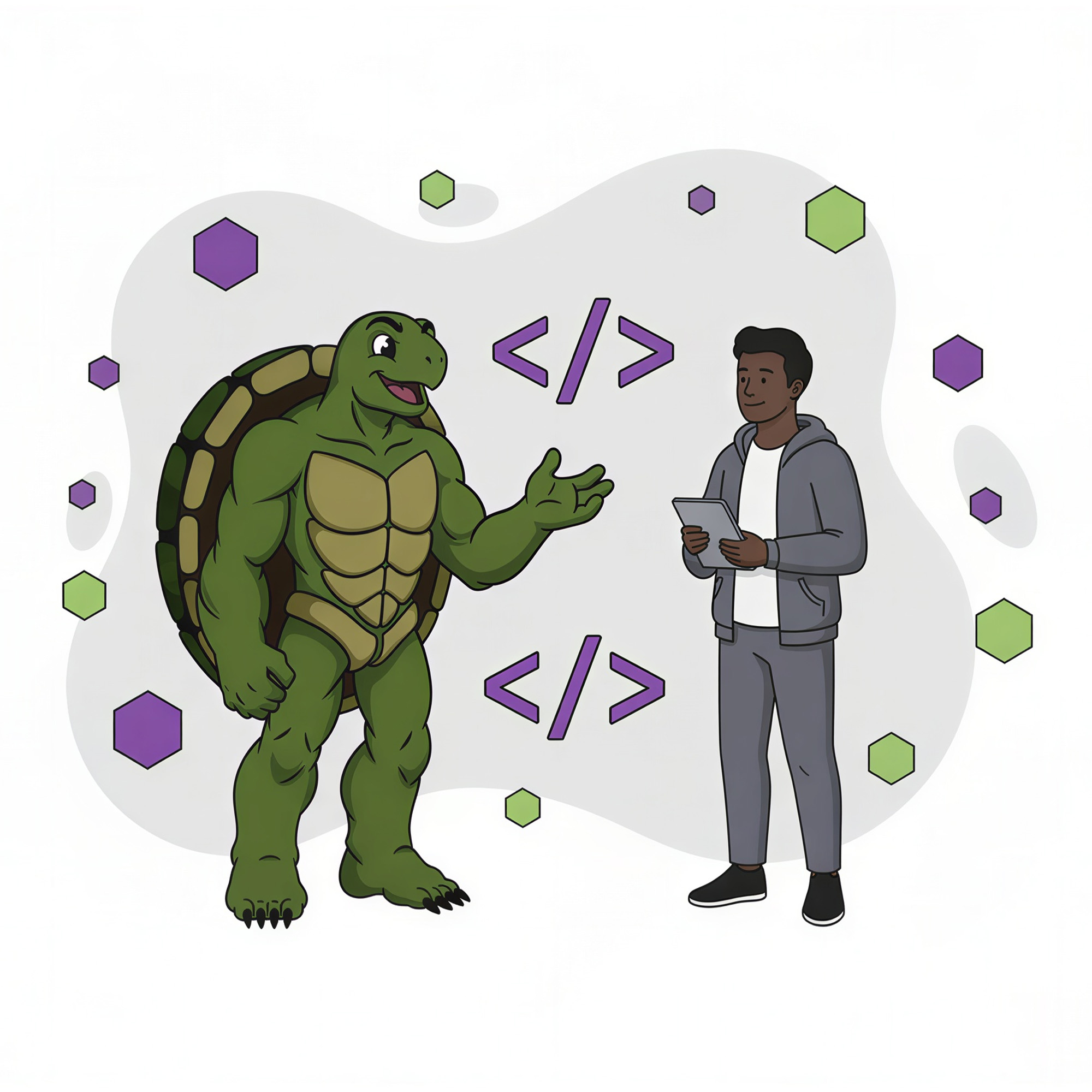 talking about technical seo with a tech employee at a business