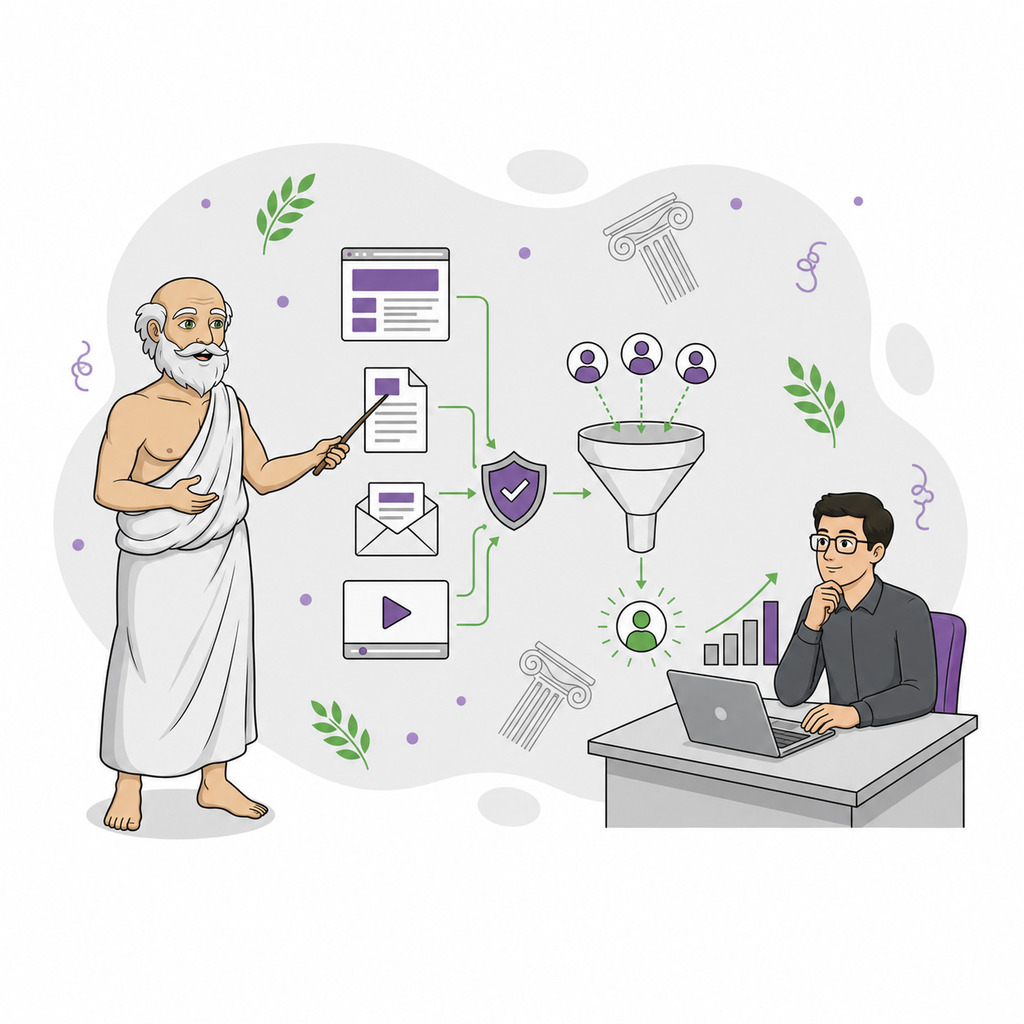Aesop illustrates how credible content builds trust and guides MSP buyers toward an inbound conversation.