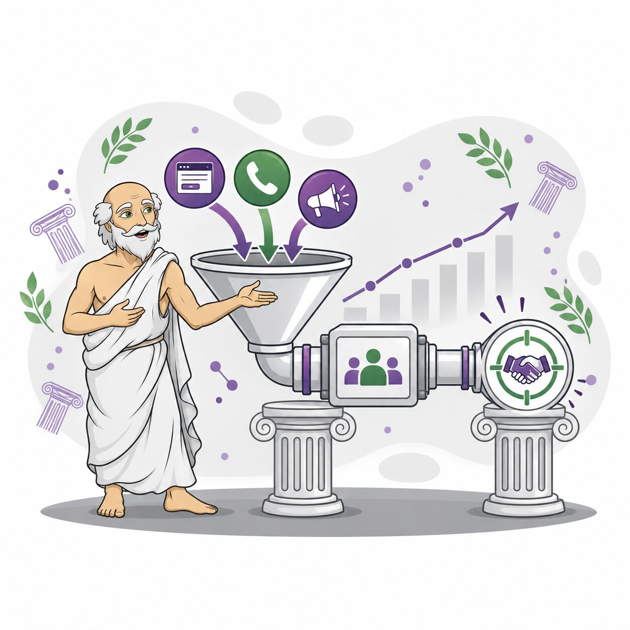 Aesop connects website forms, calls, and campaigns to CRM tracking and qualified IT sales opportunities.