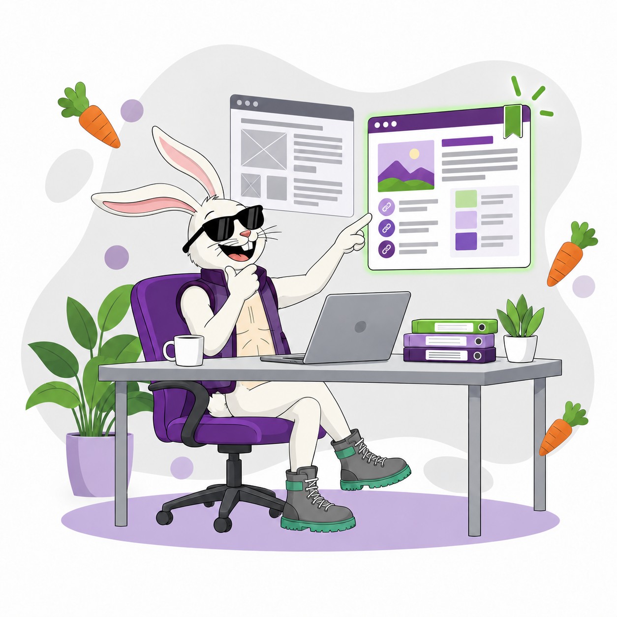 Comparing website content quality, supporting links and page organization